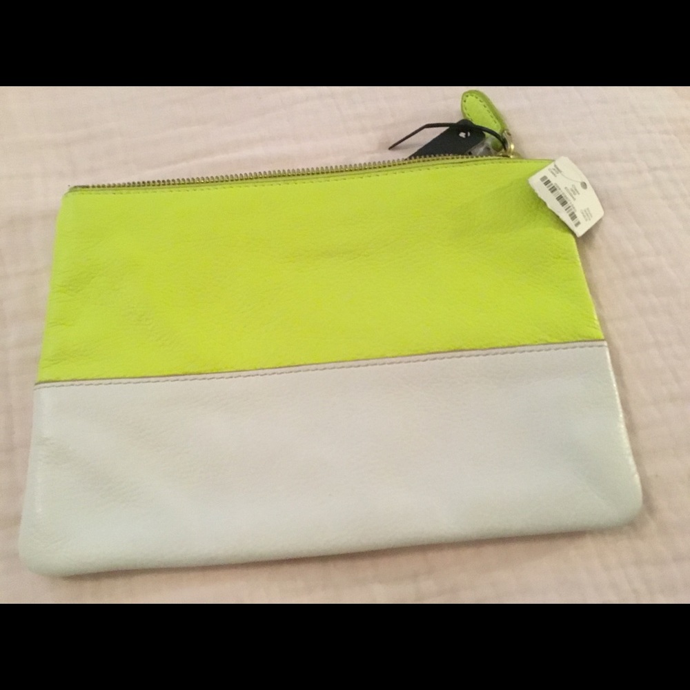J crew neon pouch